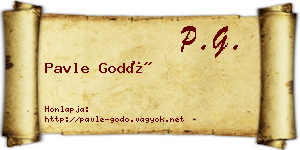 Pavle Godó névjegykártya